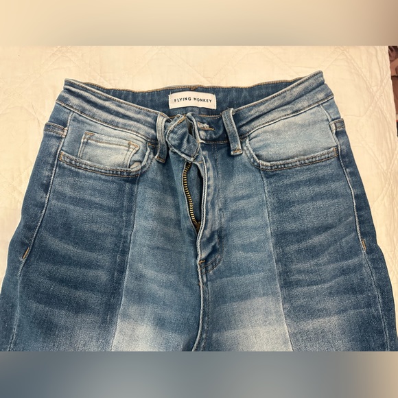 Flying Monkey High Rise Crop Straight Jeans-Sz 27 - Picture 4 of 6